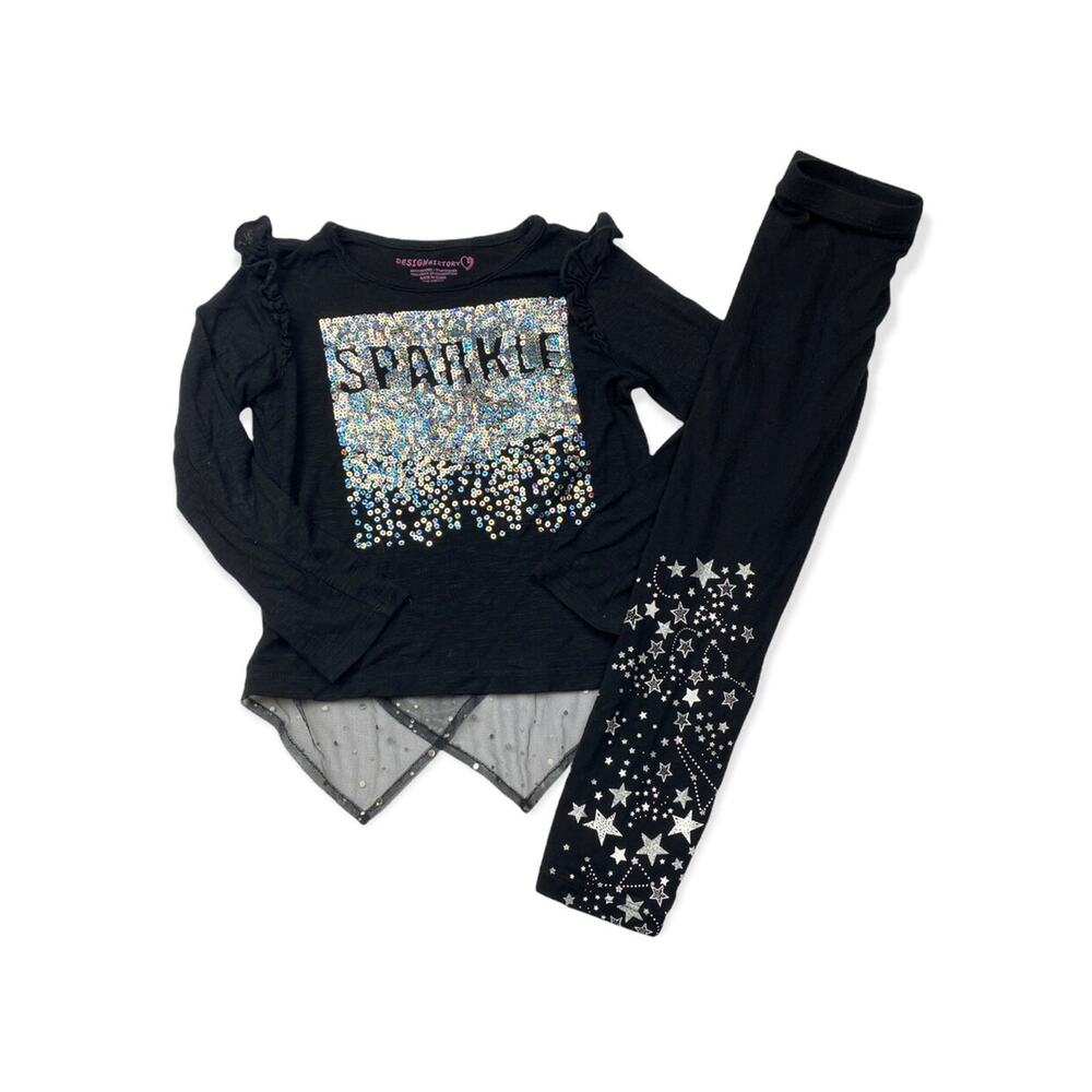Girls Design History Sparkle Top & Leggings